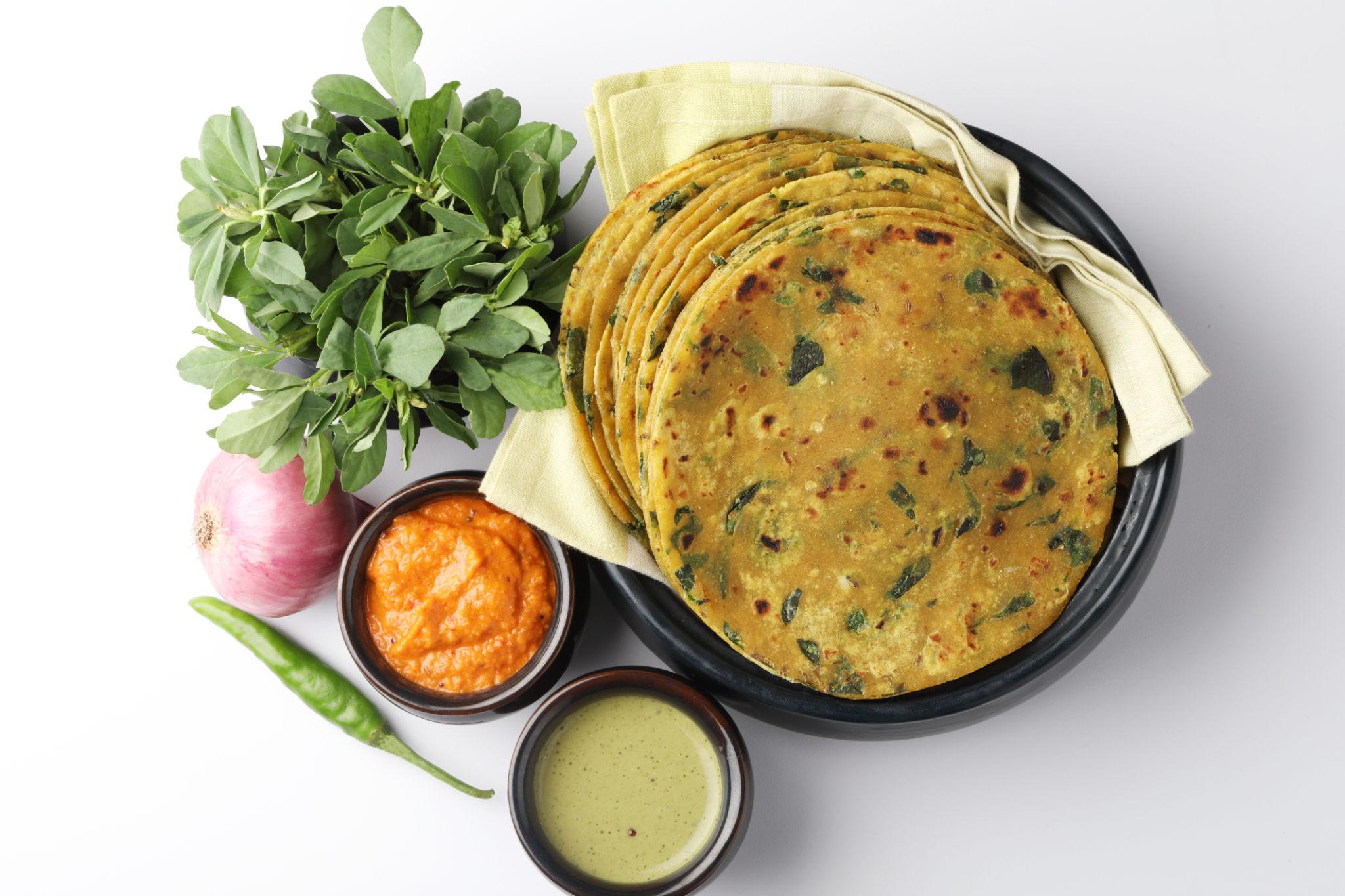 methi paratha